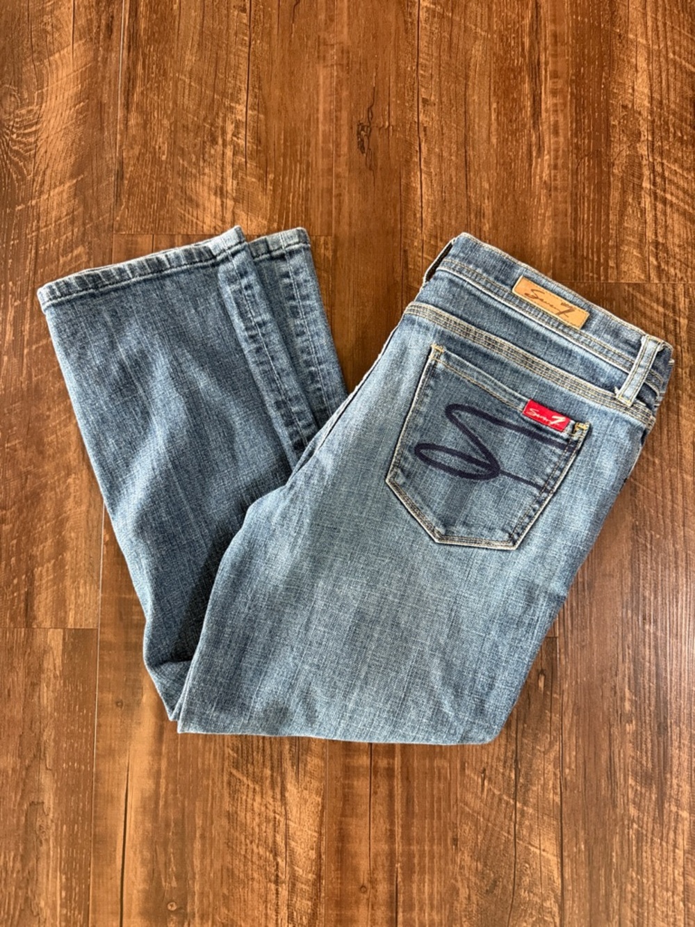 Seven7 Crop Jeans Size 29 Light Wash
